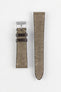 JPM Vintage Canvas Watch Strap with Leather Keepers - GREY