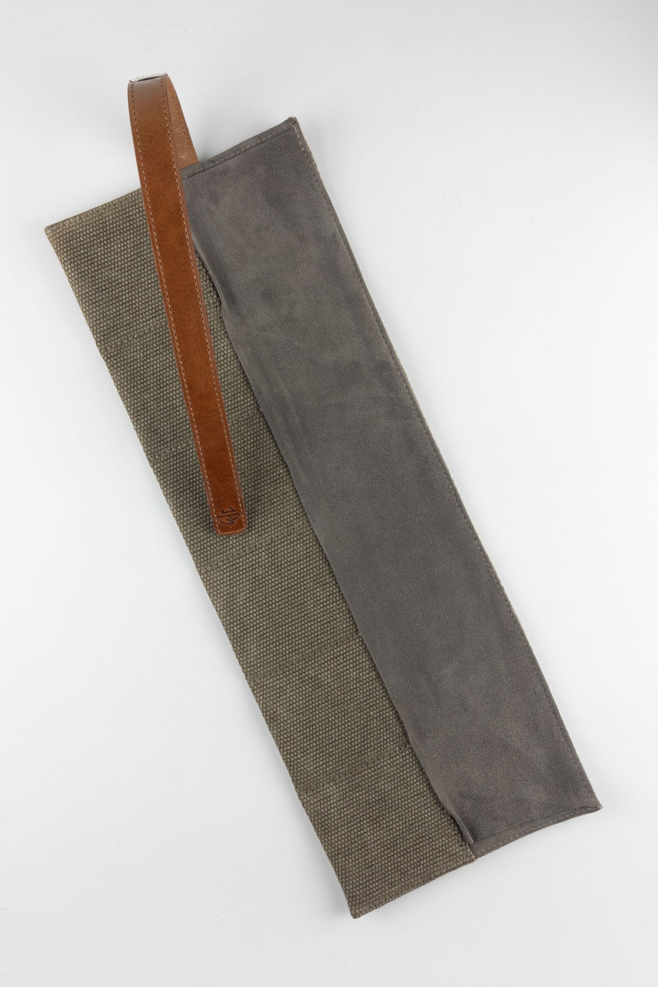 JPM Canvas Watch Roll with Suede Lining in GREY