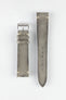 JPM Italian Distressed Tasso Leather Watch Strap in GREY