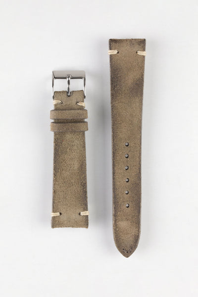 JPM Italian Distressed Tasso Leather Watch Strap in SAND