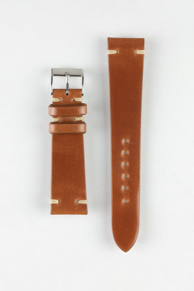 JPM Italian Shell Cordovan Watch Strap in GOLD BROWN