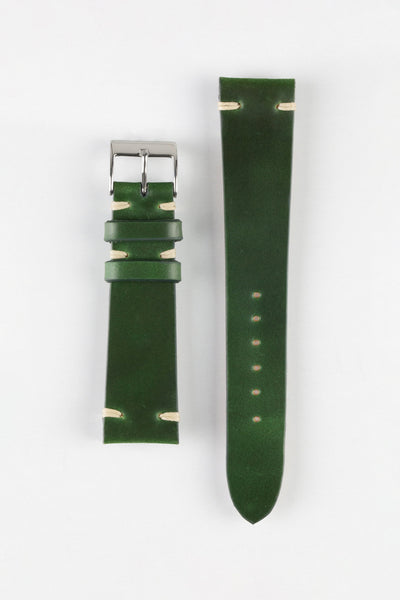 JPM Italian Shell Cordovan Watch Strap in GREEN