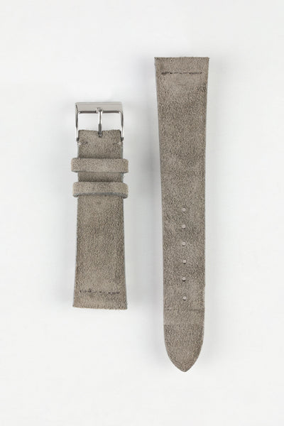 JPM Italian Suede Leather Watch Strap in SPACE GREY