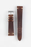JPM Italian Vintage Leather Watch Strap in DISTRESSED BROWN