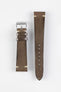 JPM Italian Vintage Leather Watch Strap in TABAC BROWN