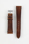 JPM NERO Vintage Leather Watch Strap in DISTRESSED BROWN