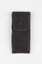 JPM Single Watch Vintage Suede Travel Pouch in DARK BROWN