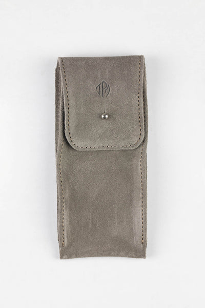 JPM Single Watch Vintage Suede Travel Pouch in SPACE GREY