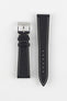 Flat Epsom Watch Strap in Black