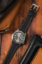 Flat Epsom Watch Strap in Black