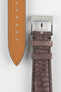 Classic Gallo Leather Watch Strap in Matte Vintage Brown