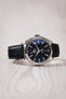 Classic Saffiano Leather Watch Strap in Black