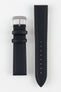 Morellato ABETE Buffalo-Embossed Vegan Leather Watch Strap in BLACK