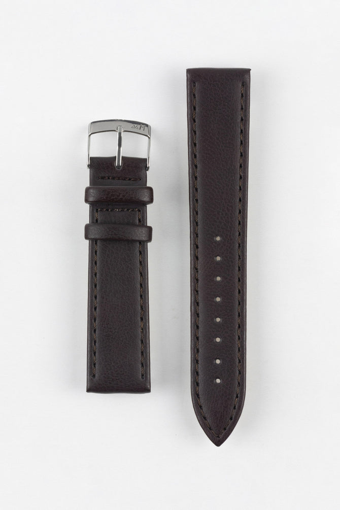Morellato ABETE Buffalo-Embossed Vegan Leather Watch Strap in BROWN