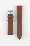 Morellato ABETE Buffalo-Embossed Vegan Leather Watch Strap in GOLD BROWN