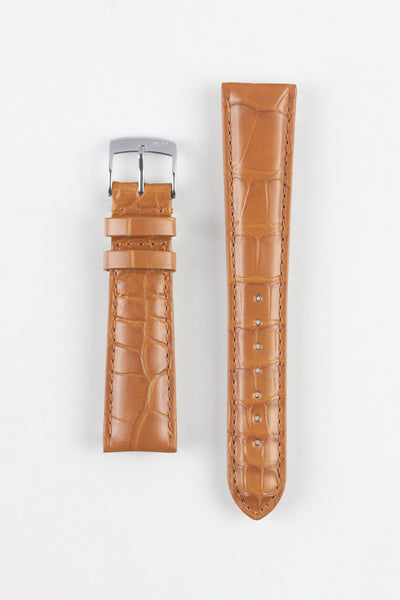 Morellato AMADEUS Genuine Alligator Watch Strap in HONEY