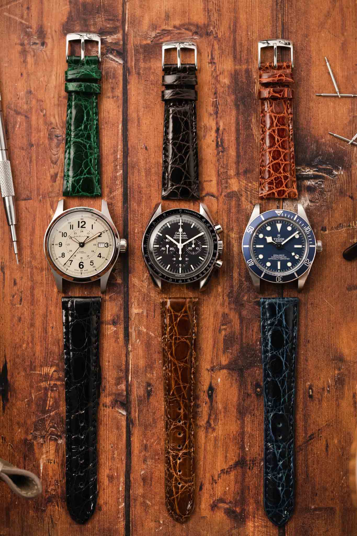 Morellato AMADEUS Genuine Crocodile Watch Strap in NAVY BLUE Morellato AMADEUS Genuine Crocodile Watch Strap in NAVY BLUE