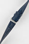Morellato BOLLE Alligator-Embossed Calfskin Leather Watch Strap in BLUE