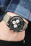 Morellato BOLLE Alligator-Embossed Calfskin Leather Watch Strap in LIGHT GREY