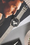 Morellato BOLLE Alligator-Embossed Calfskin Leather Watch Strap in LIGHT GREY