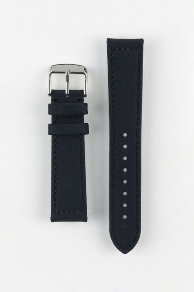 Morellato CORFÙ Recycled Gabardine Fabric Watch Strap in BLACK