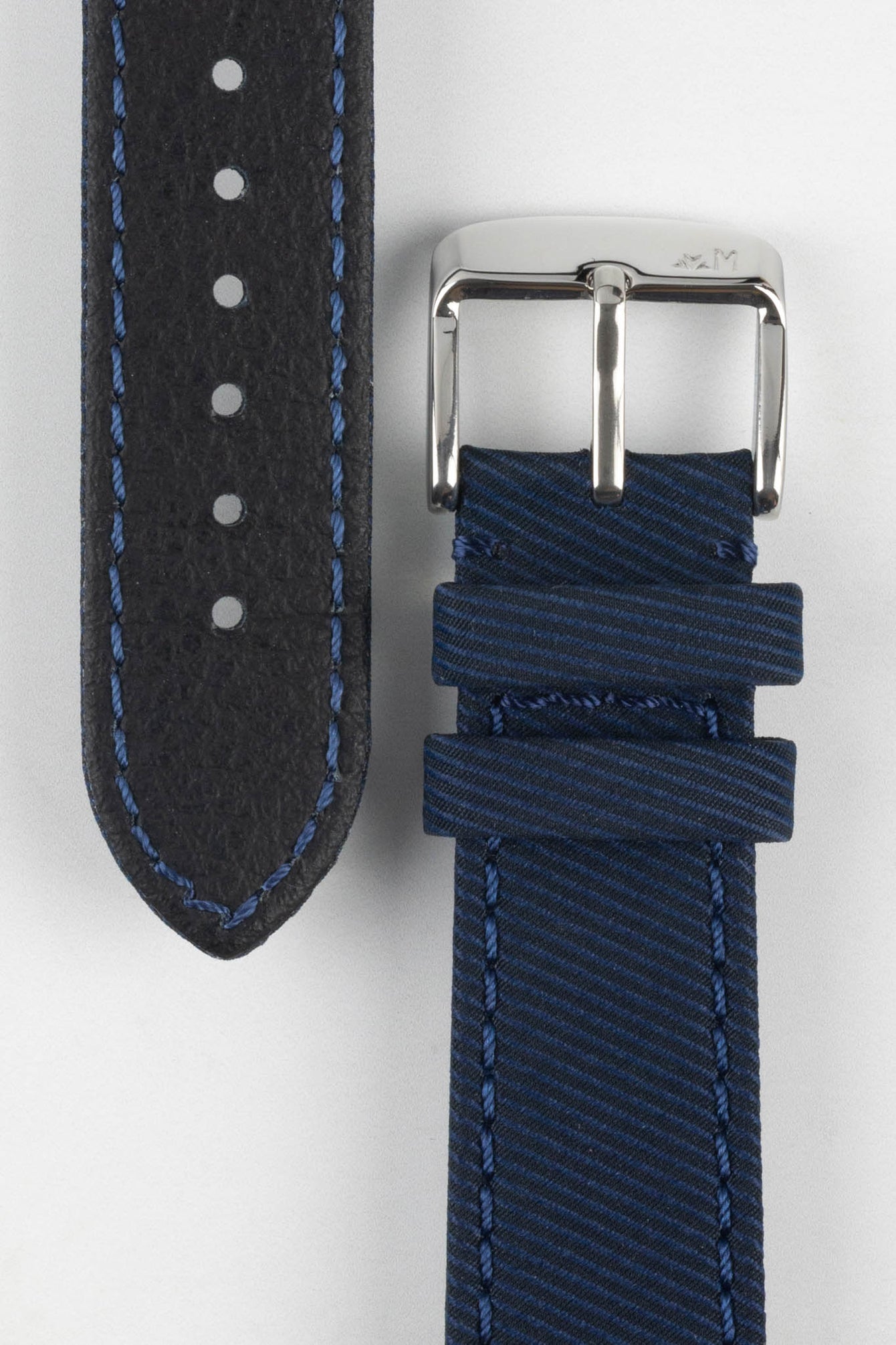 Morellato CORFÙ Recycled Gabardine Fabric Watch Strap in BLUE