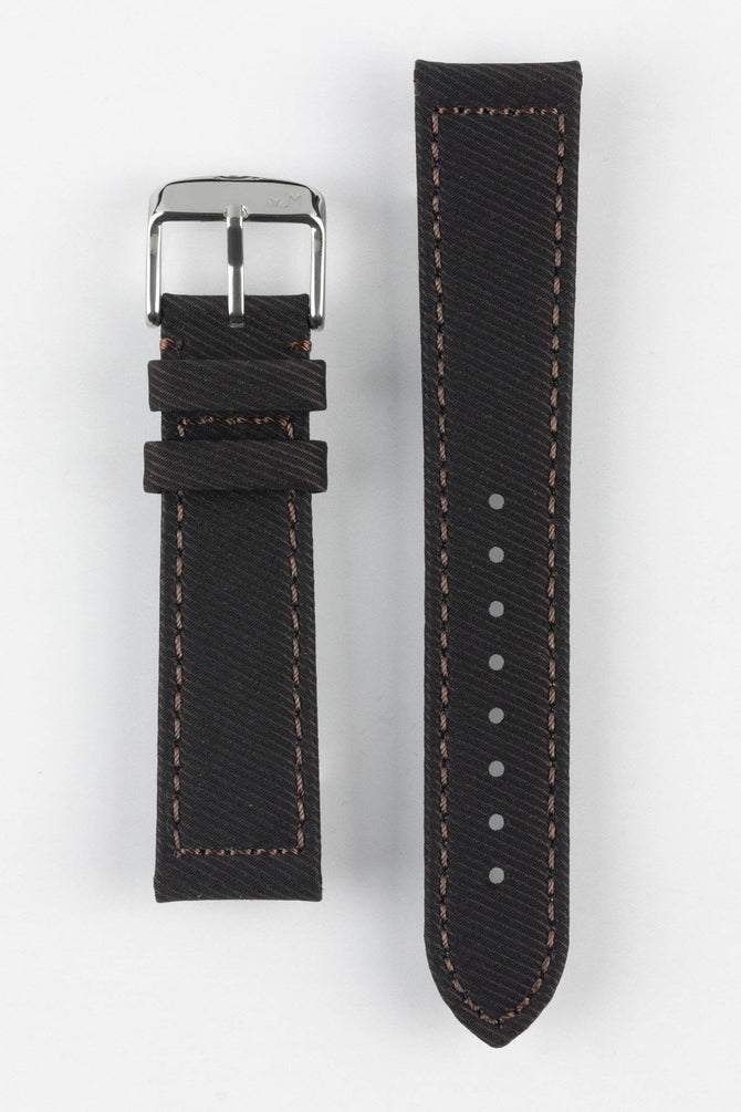 Morellato CORFÙ Recycled Gabardine Fabric Watch Strap in BROWN