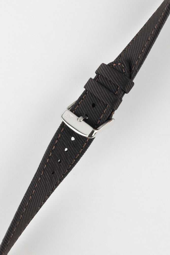 Morellato CORFÙ Recycled Gabardine Fabric Watch Strap in BROWN