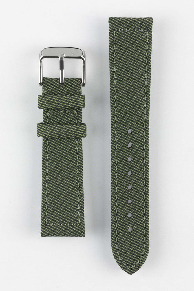 Morellato CORFÙ Recycled Gabardine Fabric Watch Strap in GREEN
