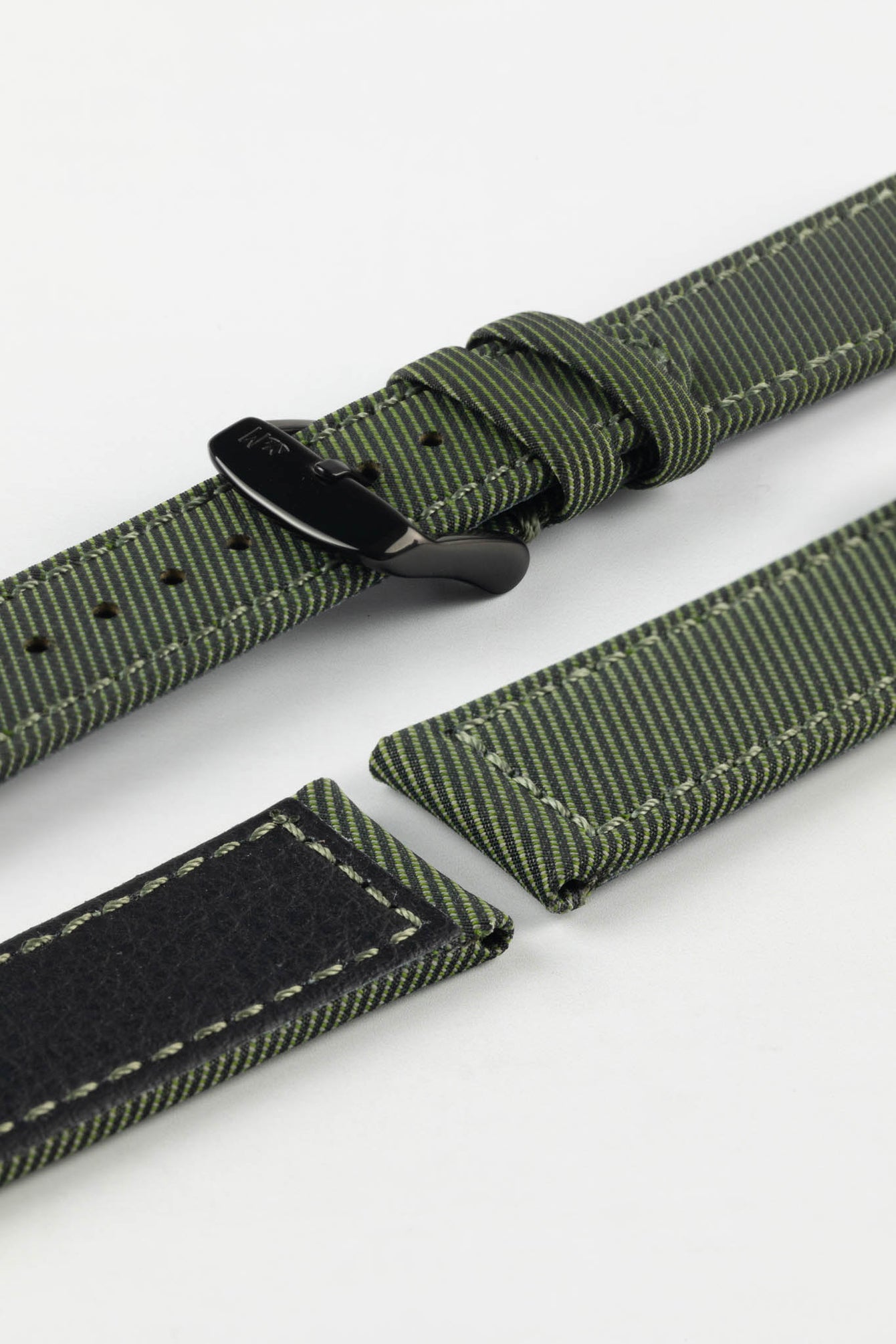 Morellato CORFÙ Recycled Gabardine Fabric Watch Strap in GREEN