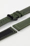 Morellato CORFÙ Recycled Gabardine Fabric Watch Strap in GREEN