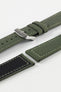Morellato CORFÙ Recycled Gabardine Fabric Watch Strap in GREEN