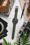 Morellato CORFÙ Recycled Gabardine Fabric Watch Strap in GREEN
