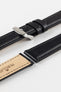Morellato CROQUET Quick-Release Leather Watch Strap in BLACK