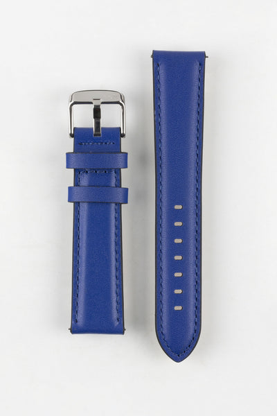 Morellato CROQUET Quick-Release Leather Watch Strap in BLUE