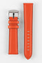 Morellato CROQUET Quick-Release Leather Watch Strap in ORANGE