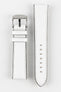 Morellato CROQUET Quick-Release Leather Watch Strap in WHITE