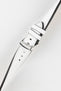Morellato CROQUET Quick-Release Leather Watch Strap in WHITE