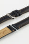 Morellato DERAIN Smooth Calfskin Leather Watch Strap in BLACK
