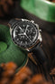 Morellato DERAIN Smooth Calfskin Leather Watch Strap in BLACK