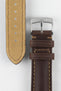 Morellato DERAIN Smooth Calfskin Leather Watch Strap in BROWN