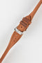 Morellato DERAIN Smooth Calfskin Leather Watch Strap in GOLD BROWN