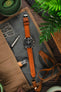 Morellato DERAIN Smooth Calfskin Leather Watch Strap in GOLD BROWN