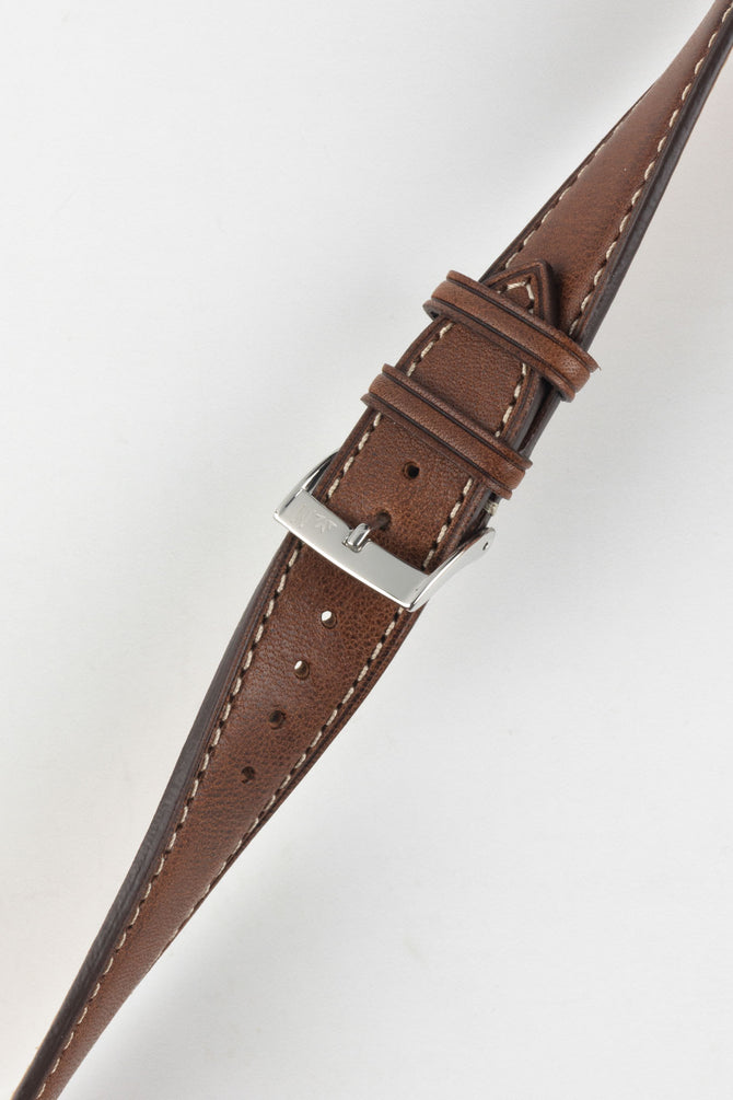 Morellato EL GRECO Calfskin Leather Watch Strap in BROWN