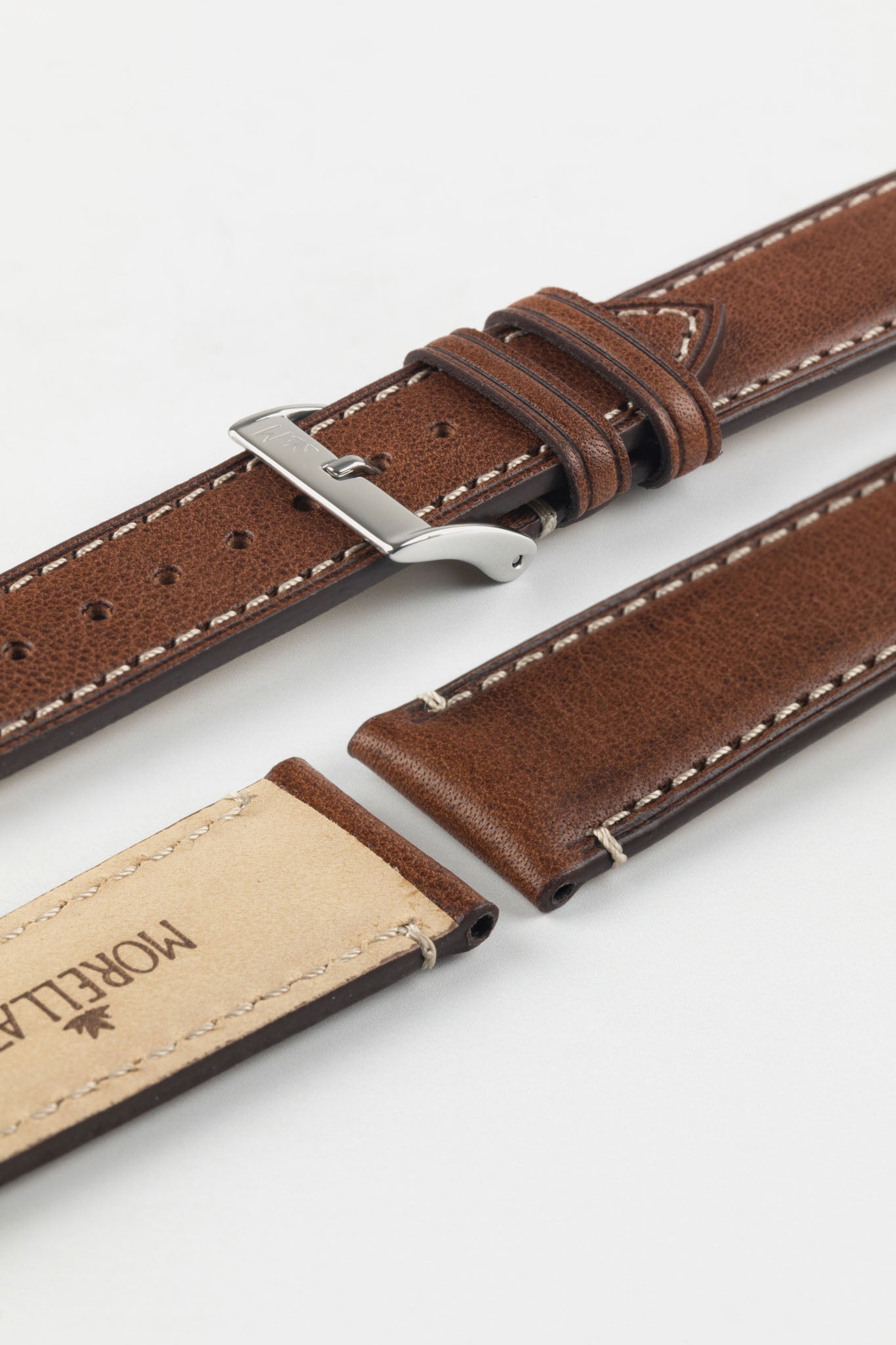 19mm to 22mm Quick Release Nubuck Leather Watch Straps