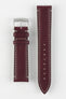 Morellato EL GRECO Calfskin Leather Watch Strap in BURGUNDY