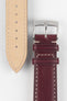 Morellato EL GRECO Calfskin Leather Watch Strap in BURGUNDY