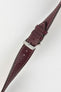 Morellato EL GRECO Calfskin Leather Watch Strap in BURGUNDY