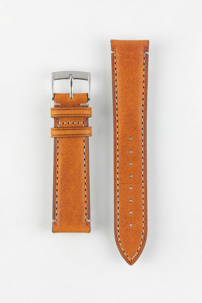 Morellato EL GRECO Calfskin Leather Watch Strap in GOLD BROWN