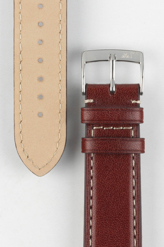 Morellato GAUDÌ Calfskin Leather Watch Strap in GOLD BROWN